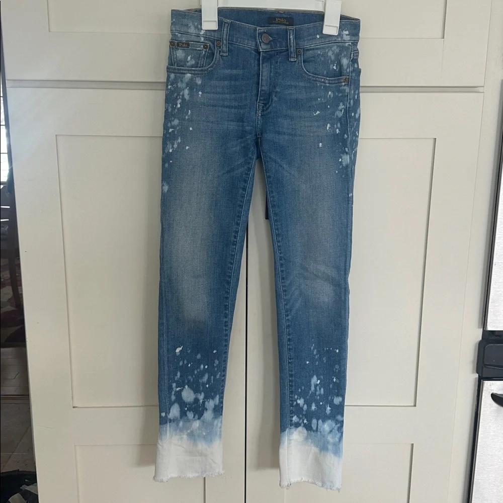 Polo by Ralph Lauren The Tompkins Splatter Paint Skinny Jeans